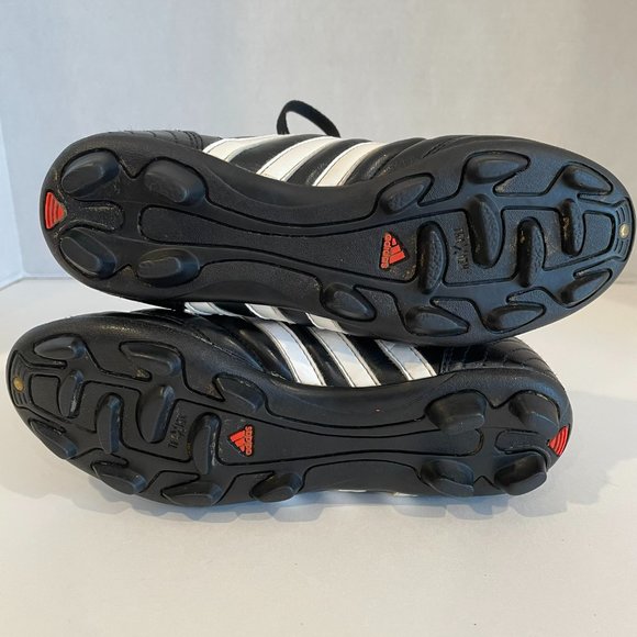 ADIDAS TELSTAR TRX HG J SOCCER CLEATS - Size 4.5Y – BLACK/WHITE/ORANGE 463288 - Picture 6 of 8